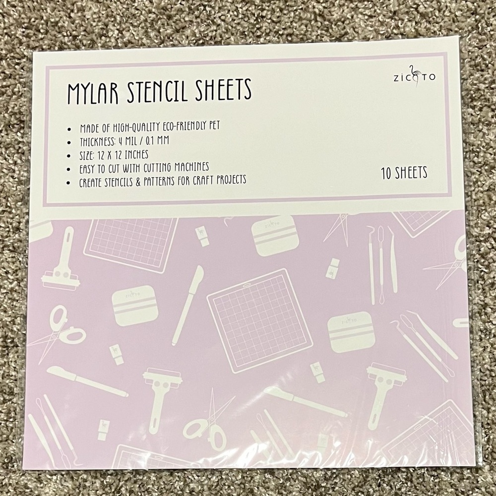 NEW Zicoto Mylar Stencil Sheets